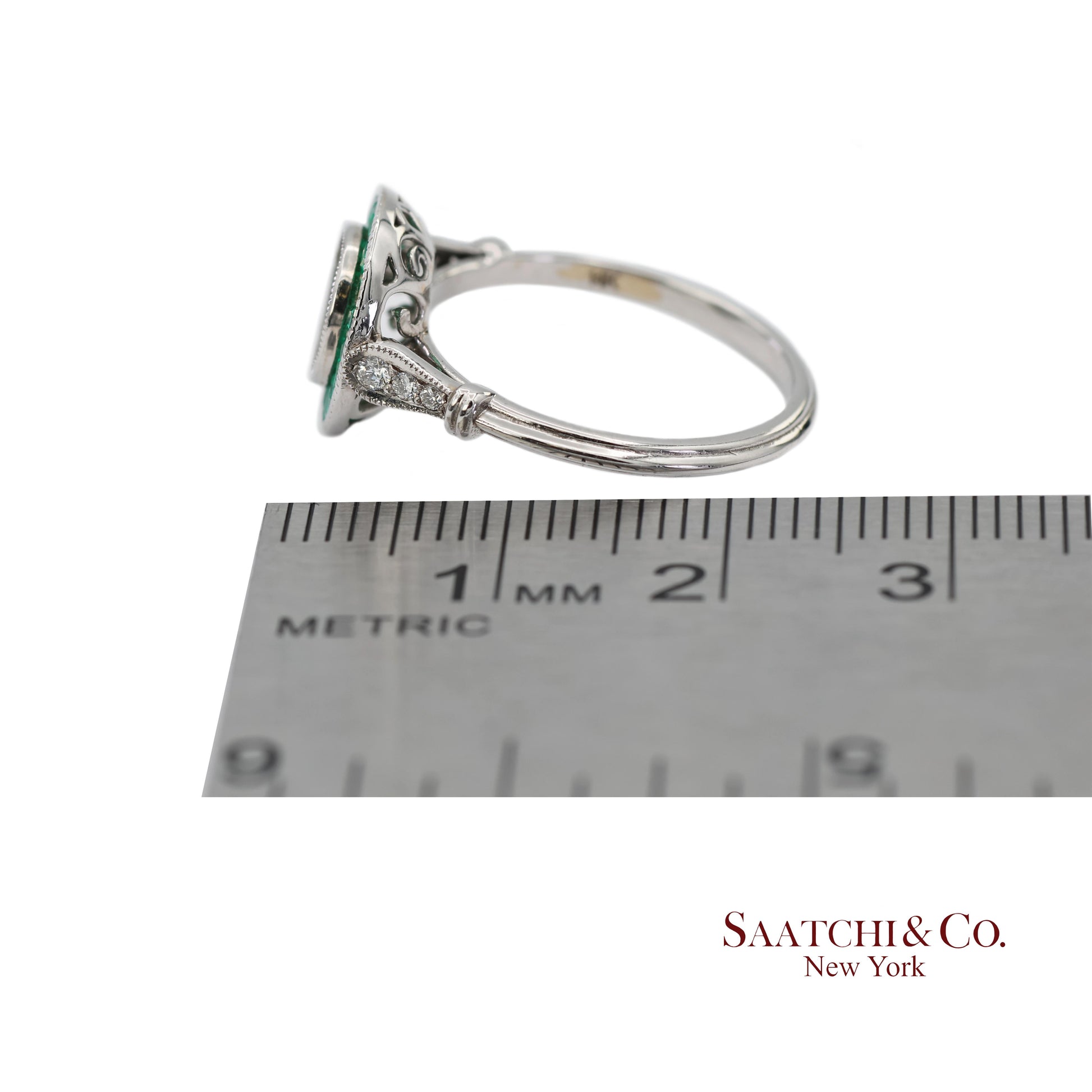 14K (585) White Gold Natural Brilliant Diamond Semi Mount Engagement Ring Size 7