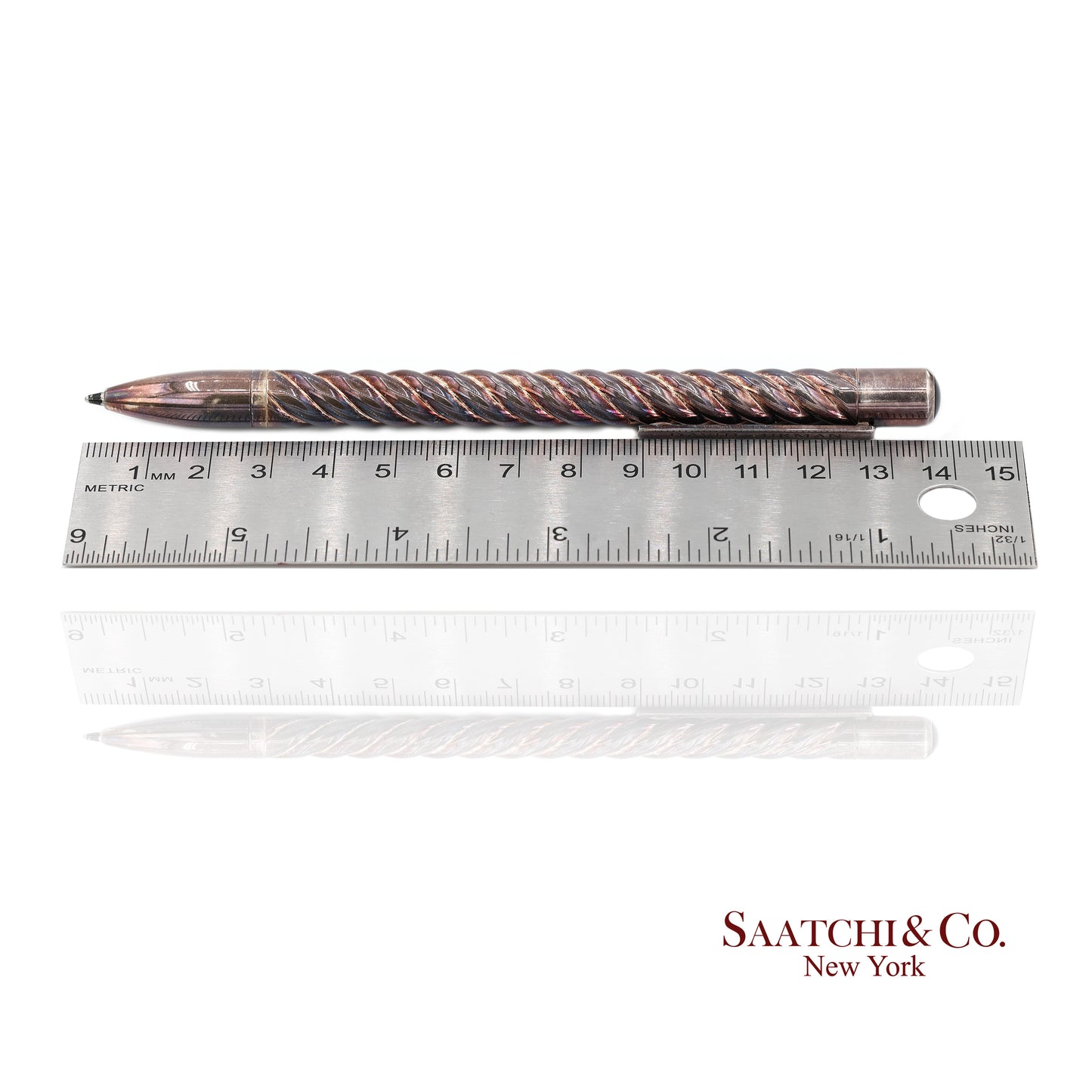David Yurman Vintage Sterling Silver with Black Onyx Cable Pen