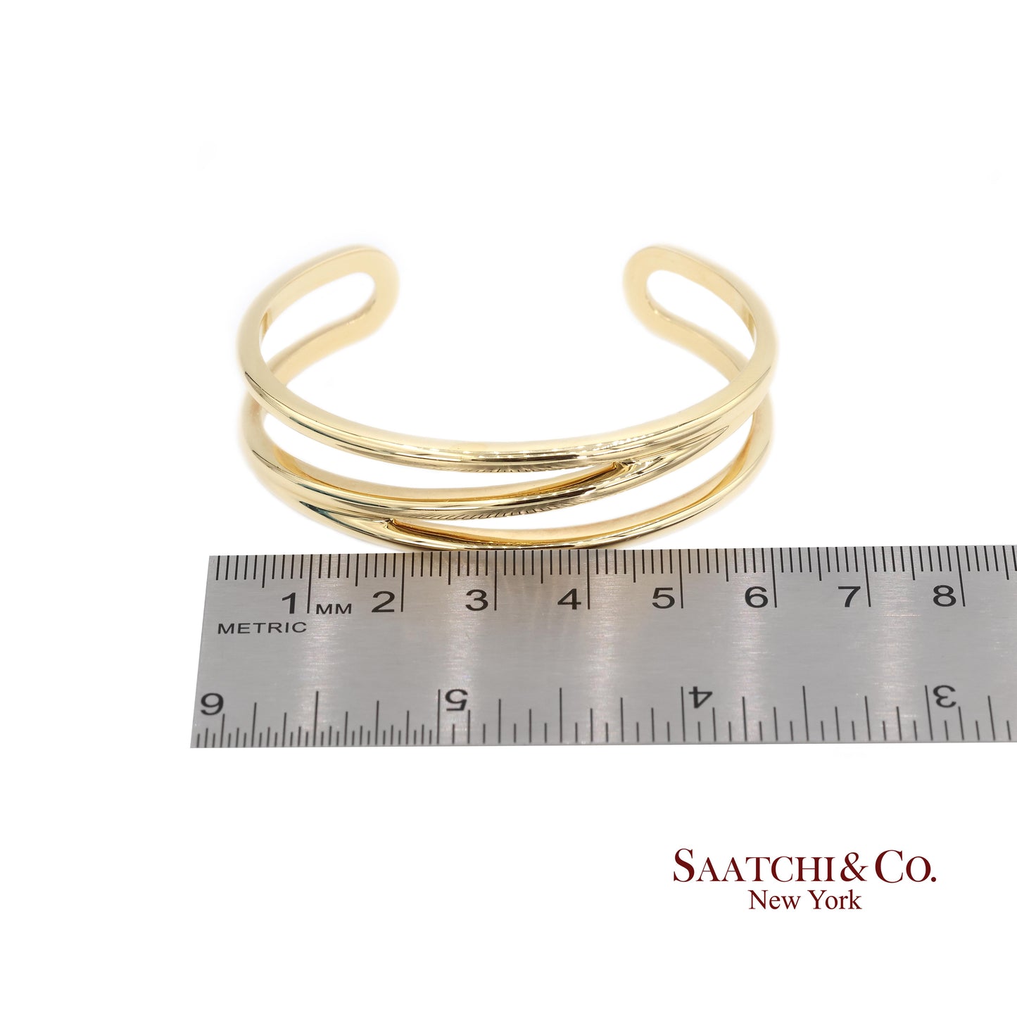 Tiffany & Co. Yellow Gold Zigzag Cuff Bracelet 18k Yellow Gold