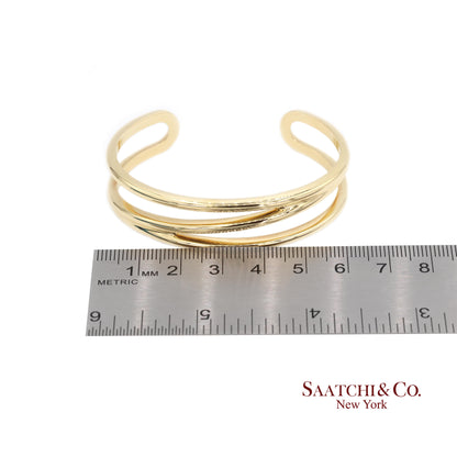 Tiffany & Co. Yellow Gold Zigzag Cuff Bracelet 18k Yellow Gold
