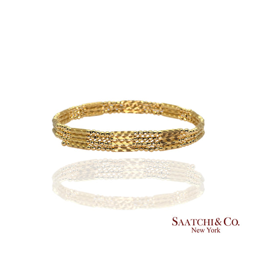 18K (750) Yellow Gold: Bracelet / Bangel / Necklace, Magnetic Chain.