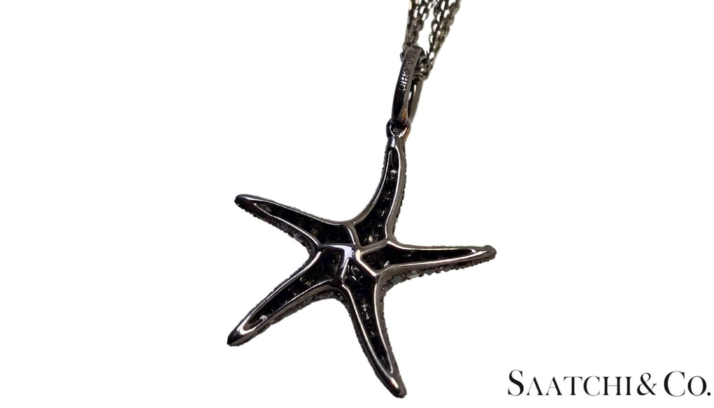 Black Gold 18K Pendant with 14K Chain - 0.65 Ct Natural Black Diamond, 5.3 Grams