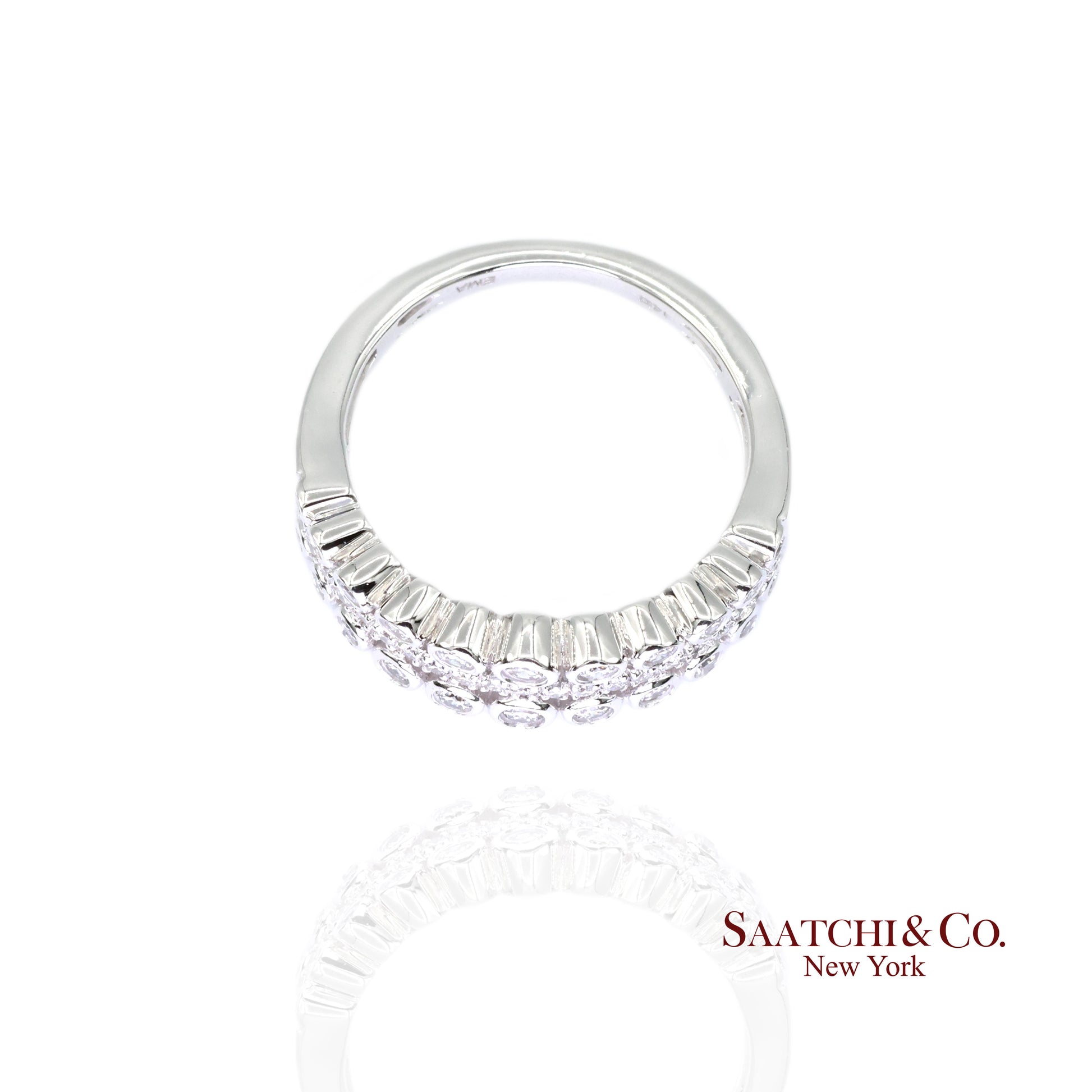 14k (585) White Gold Natural Diamond Ring