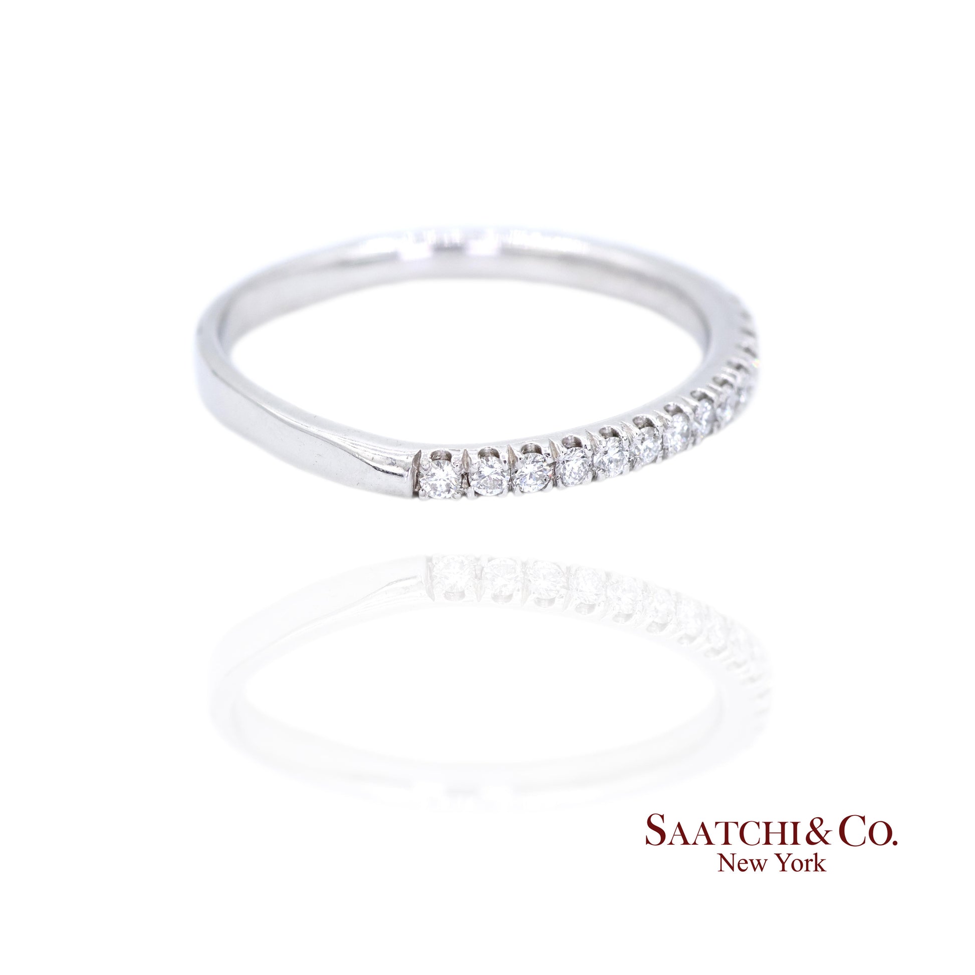 Platinum (950) Band Natural Diamond Ring