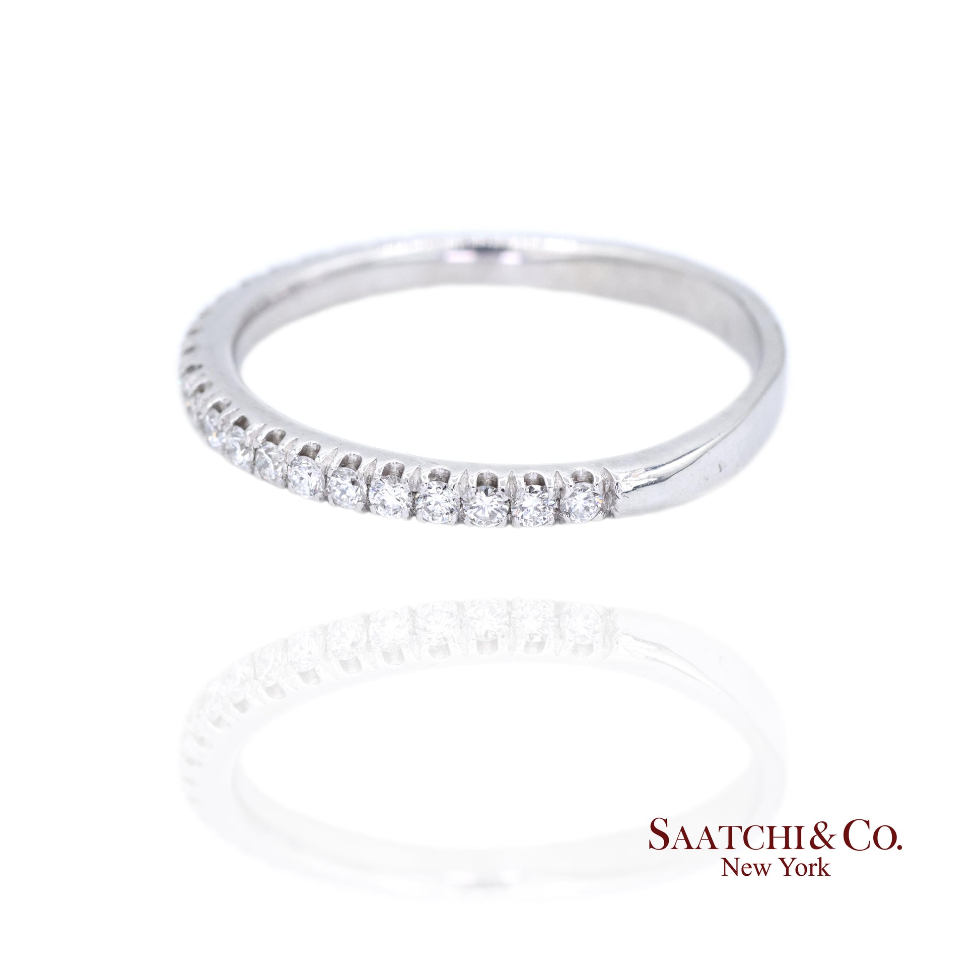 Platinum (950) Band Natural Diamond Ring
