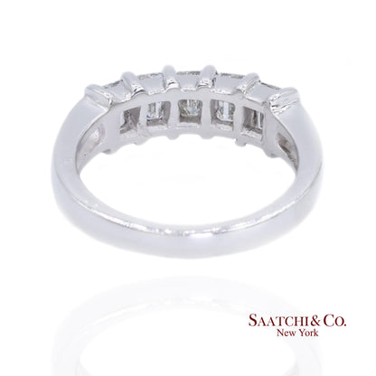 Platinum 950 Natural Baguette Diamond Ring