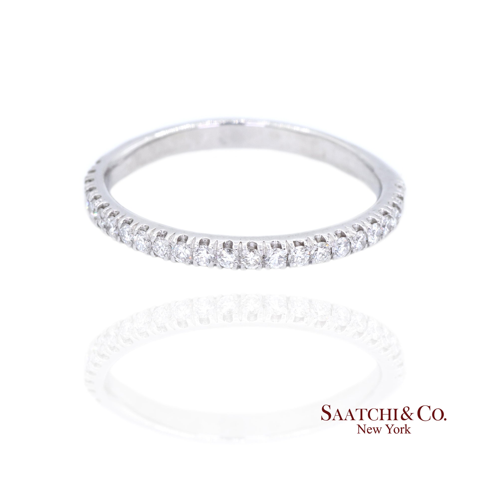 Platinum (950) Band Natural Diamond Ring