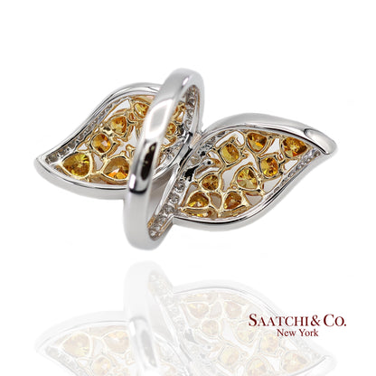 18k (750) Yellow Gold Natural Fancy Yellow Diamond Ring