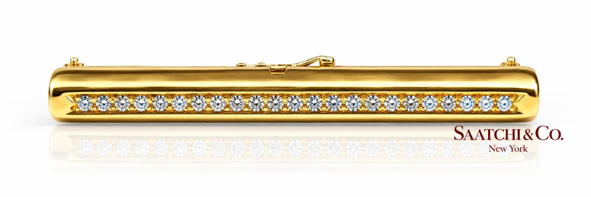 GIA 60 Ct Aquamarine and 4 Ct Diamond 18K Yellow Gold Convertible Pendant Brooch