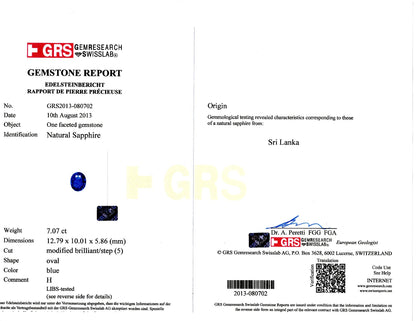 18k (750) White Gold Convertible Ring in Natural Sapphire and Natural Diamond