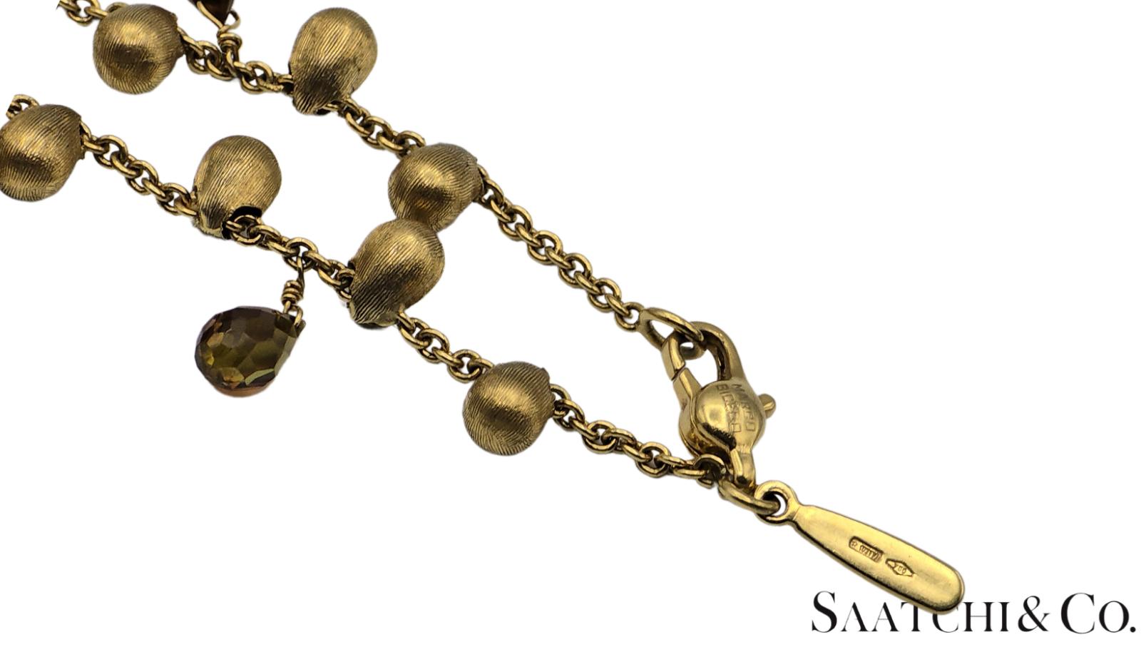MARCO BICEGO - Neclace - 18K Yellow Gold: Pearl & Multi Color Natural Gemstone