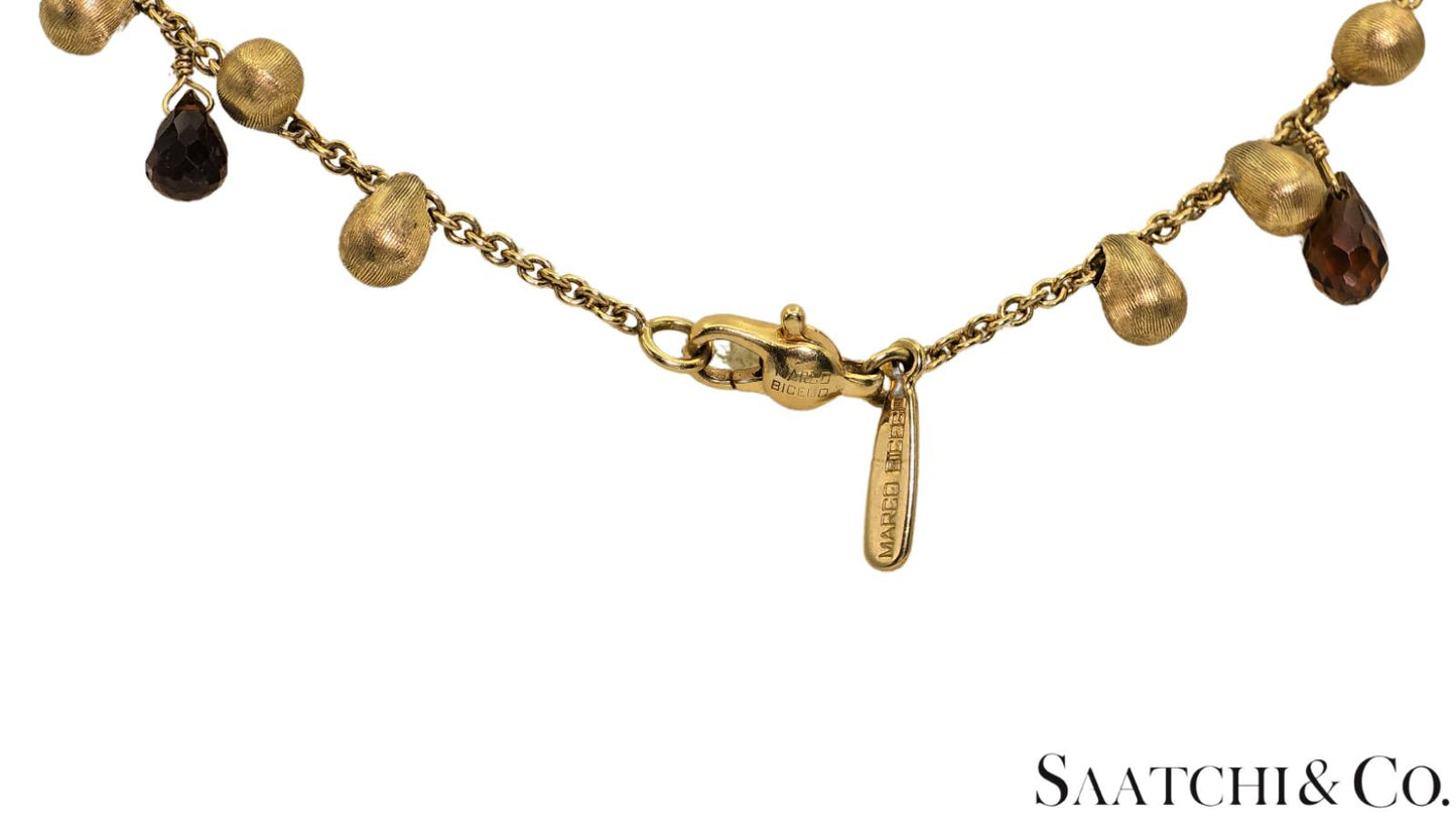 MARCO BICEGO - Neclace - 18K Yellow Gold: Pearl & Multi Color Natural Gemstone