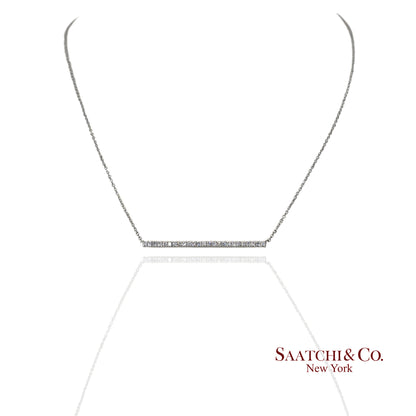 14K (585) White Gold - Natural VVS Diamond: Stunning Pendant With Chain