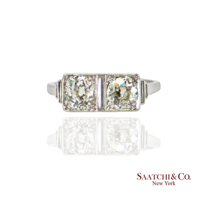 Art Deco Vintage Platinum Diamond Ring