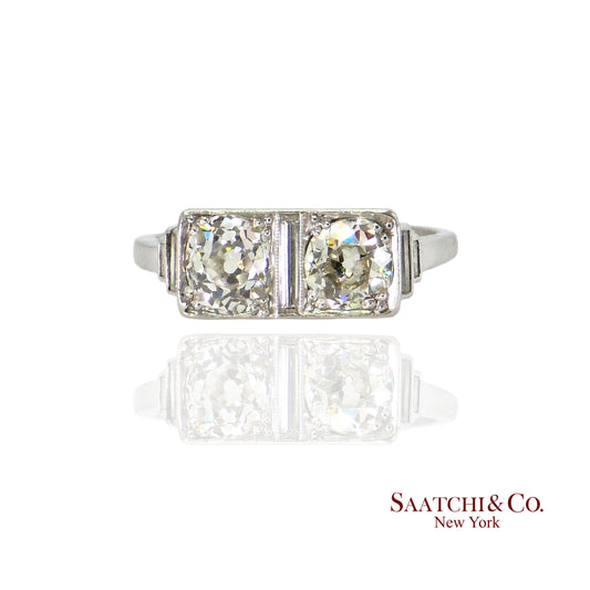 Art Deco Vintage Platinum Diamond Ring