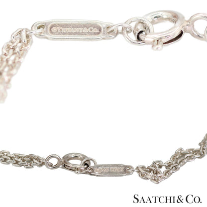 Tiffany & Co. Hardware Large Double Link Pendant Necklace Sterling Silver