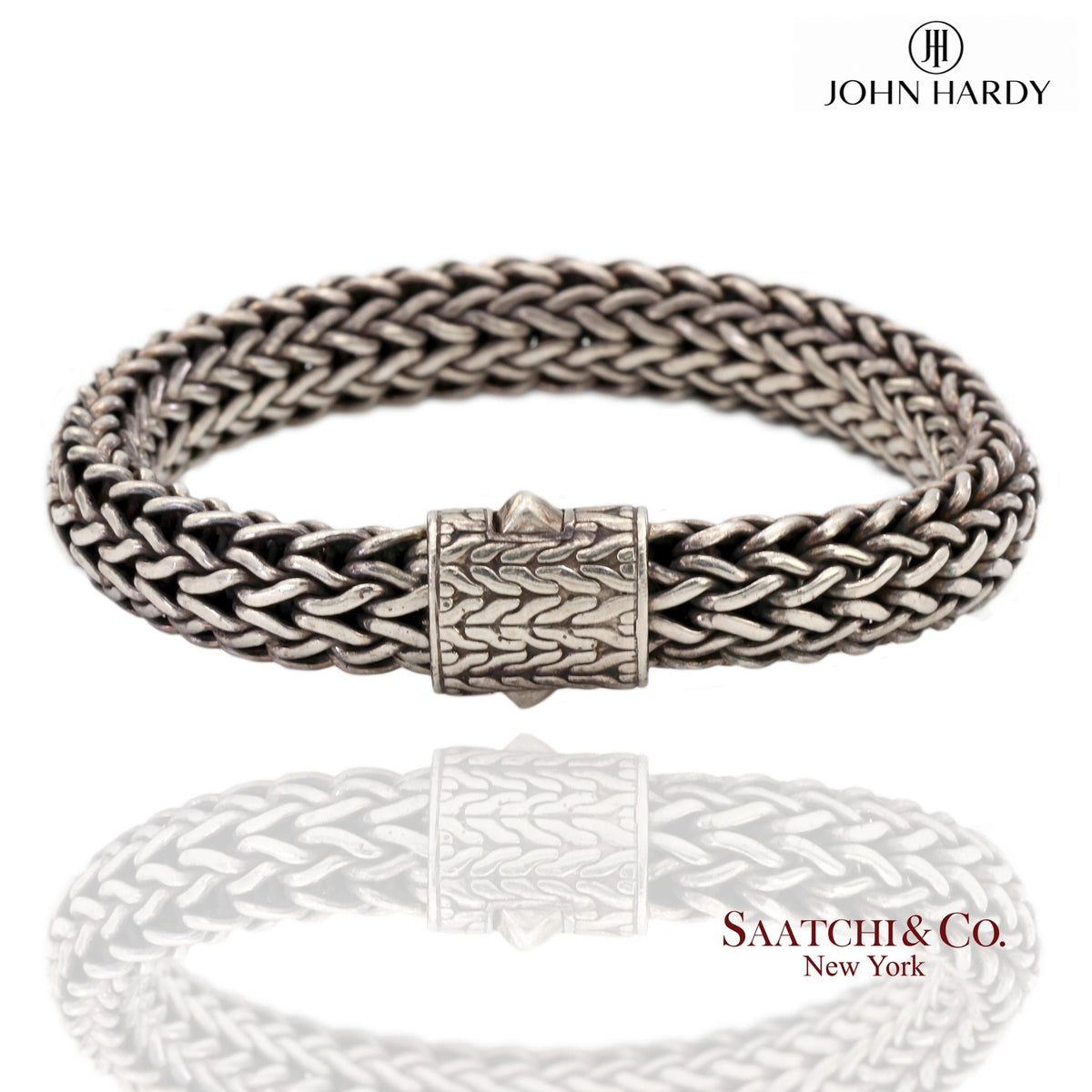 John Hardy Sterling Silver Woven Chain Bracelet