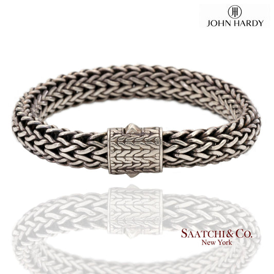 John Hardy Sterling Silver Woven Chain Bracelet