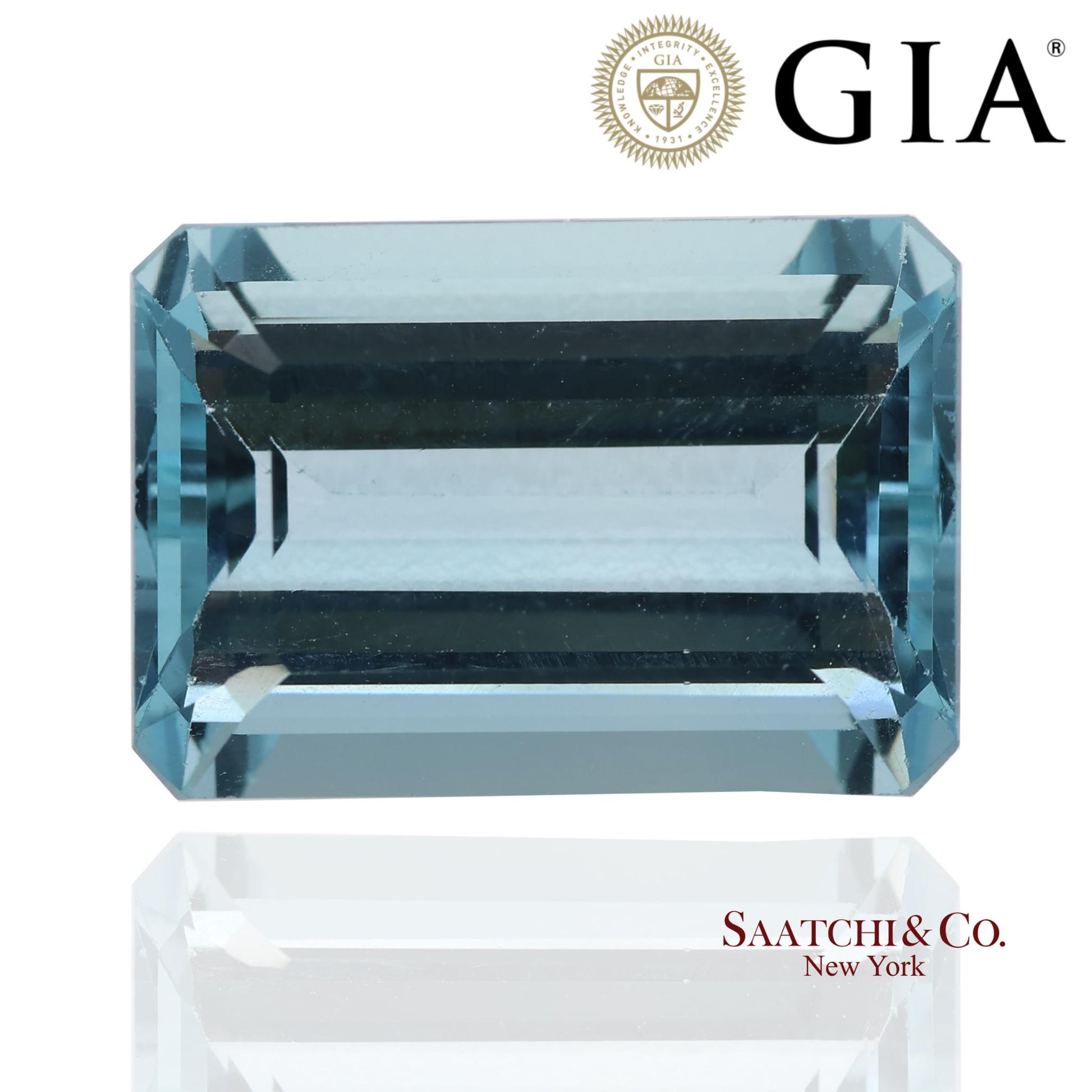 GIA Certified Natural Beryl Aquamarine Loose Stone
