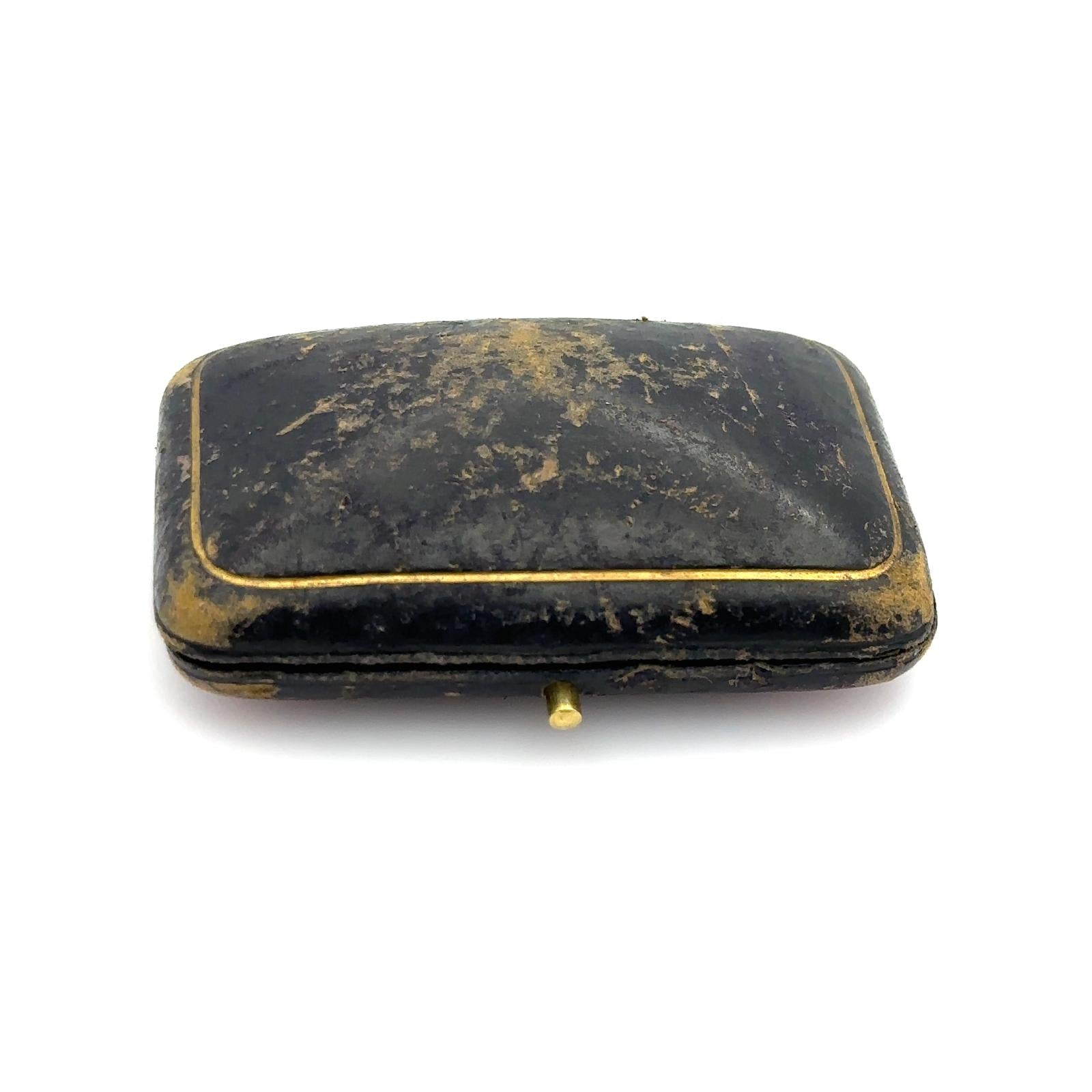 Vintage Natural Sapphire 14K Gold Brooch Pin With Gia Certificate
