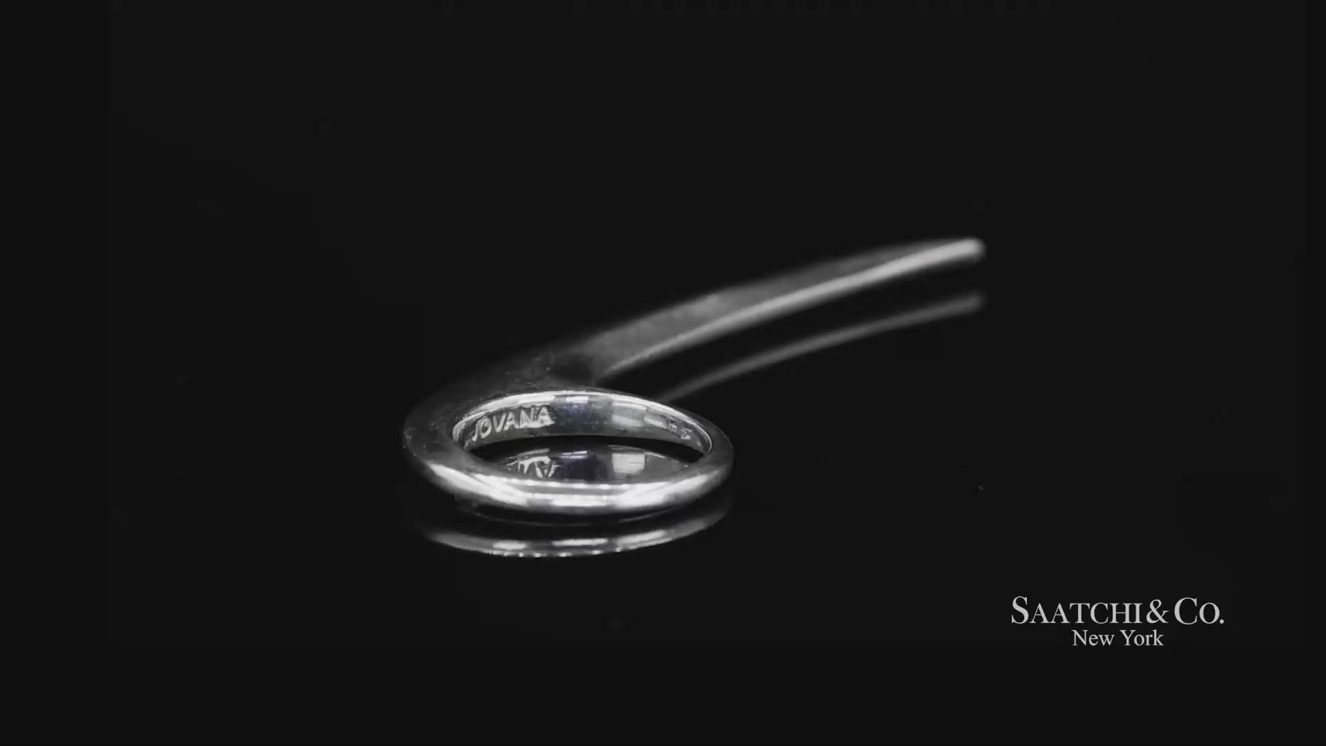 Jovana Djuric Hand-Carved Sterling Silver (950) Slice Ring XX Large