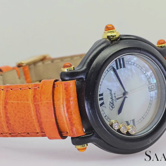 [CHOPARD] Chopard Happy Sports 3P Diamond Orange Sapphire R. 9496/9999 32mm