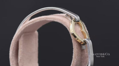 18K(750) Yellow Gold and Tiffany & Co 925 Sterling Silver Heart Bangle Bracelet