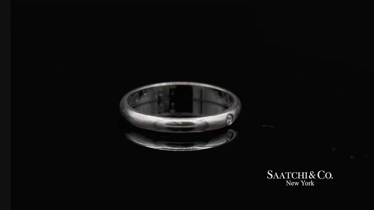 Cartier Platinum 950 Natural Diamond Wedding/Engagement Band Ring