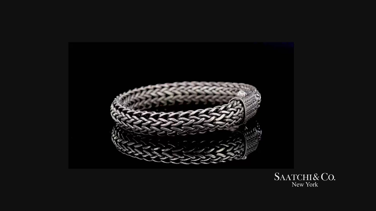 John Hardy Sterling Silver Woven Chain Bracelet