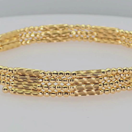 18K (750) Yellow Gold: Bracelet / Bangel / Necklace, Magnetic Chain.
