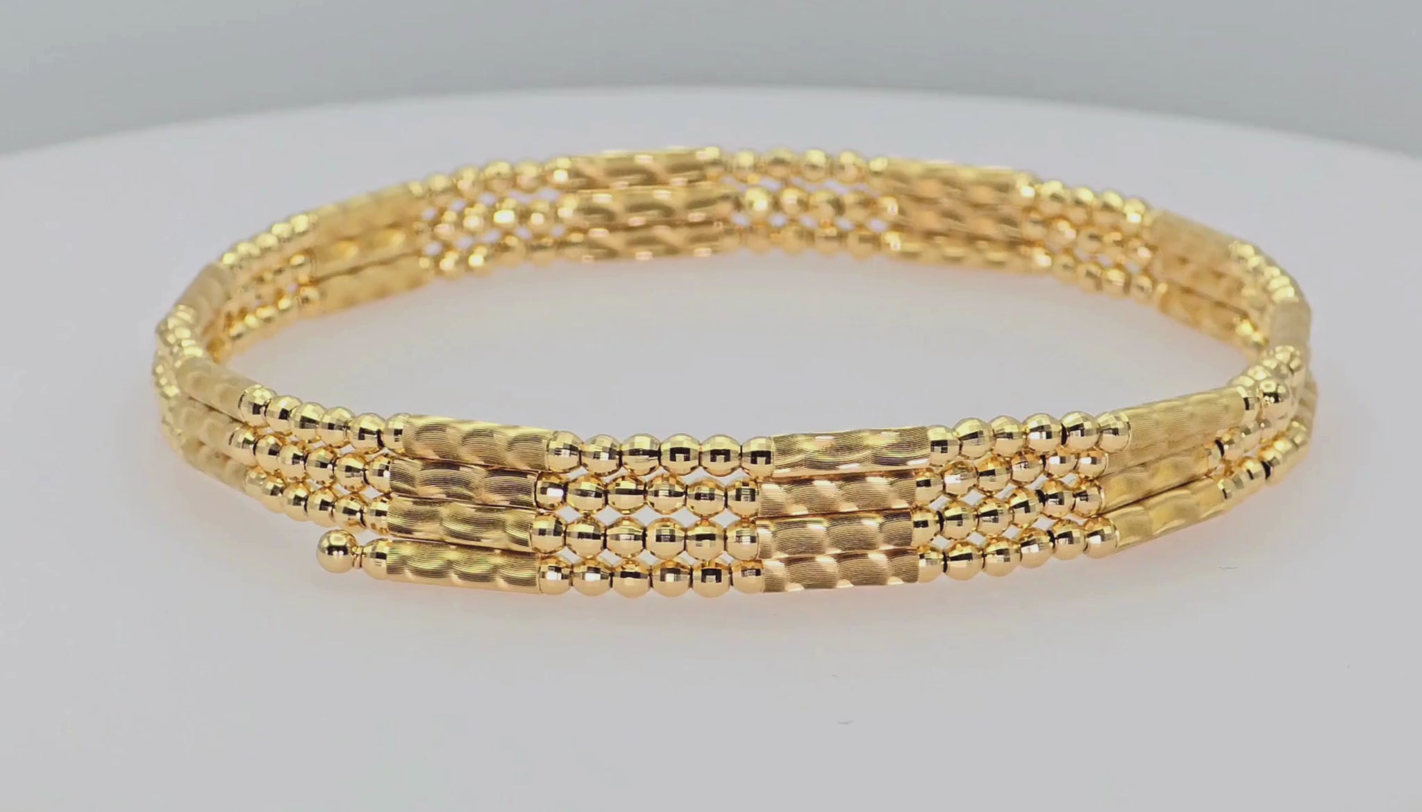 18K (750) Yellow Gold: Bracelet / Bangel / Necklace, Magnetic Chain.
