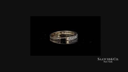 14K 585 Solid Yellow Gold Natural Diamond Band Ring