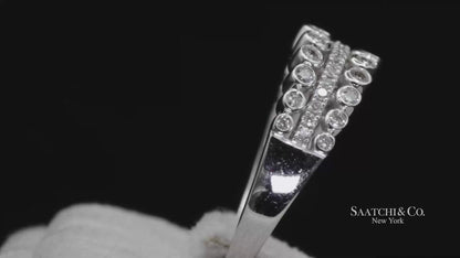 14k (585) White Gold Natural Diamond Ring