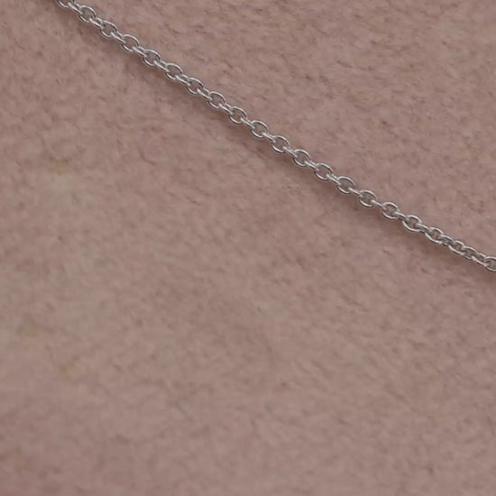 18K(750) White Gold Natural Diamond Cross Pendant Necklace with Chain