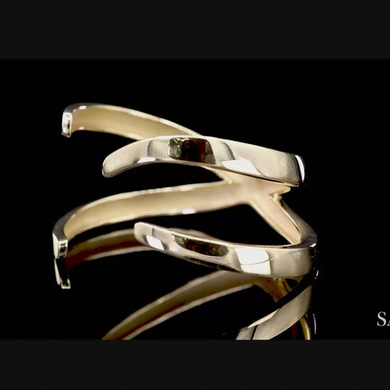 Tiffany & Co. 18K(750) Solid Yellow Gold Paloma Picasso Cuff Bangle Bracelet