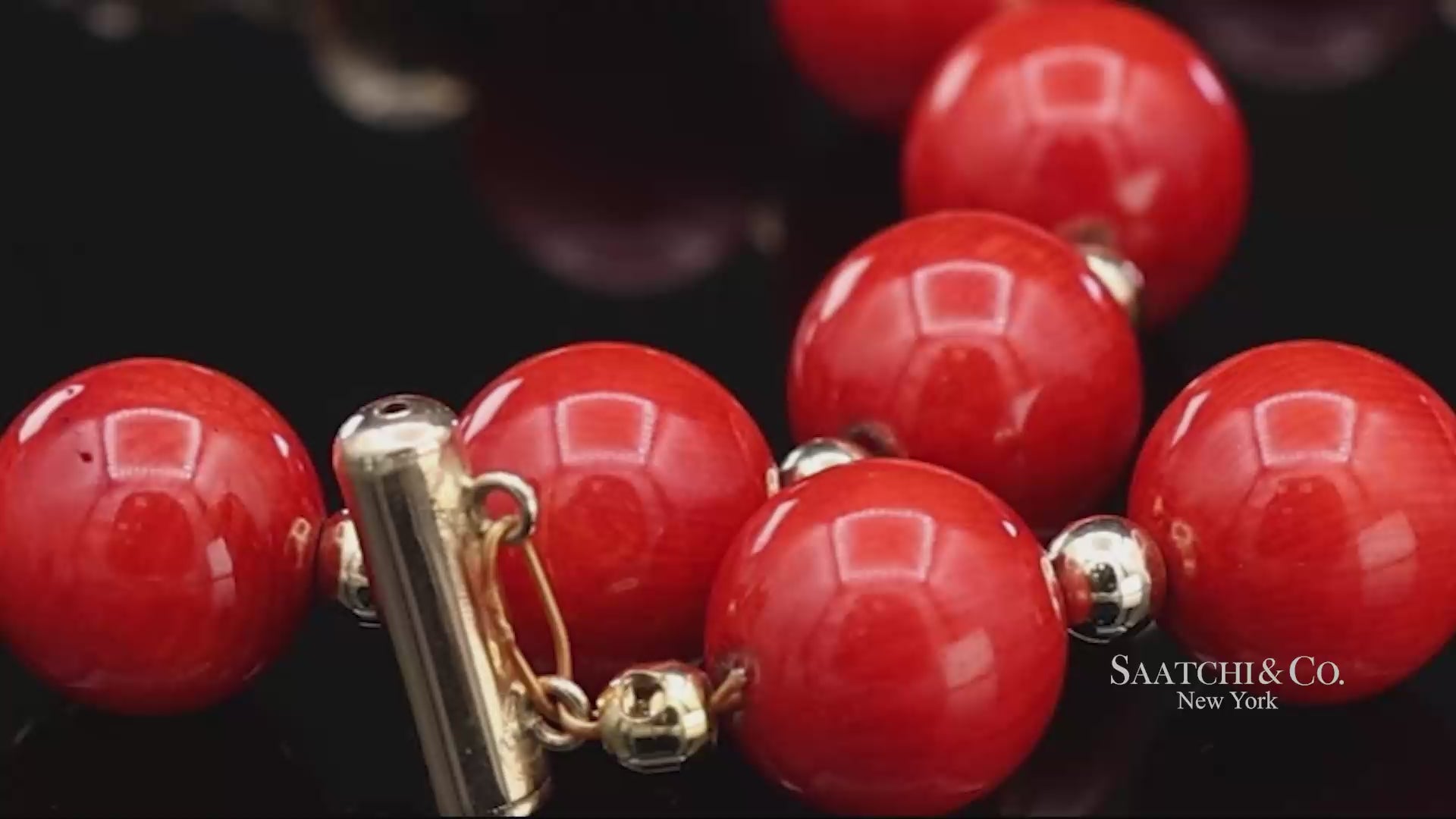 14K(585) Solid Yellow Gold Coral Bracelet