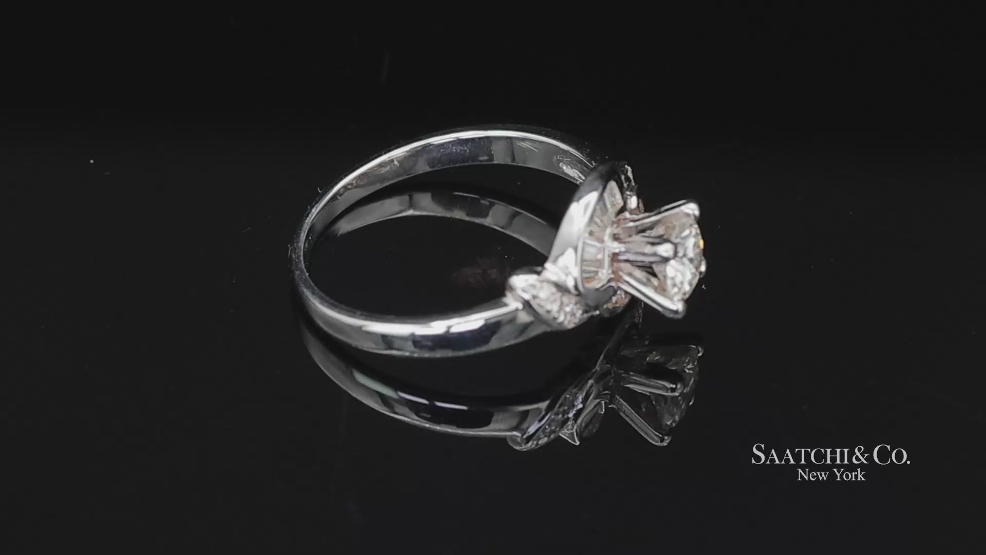 20K New  White Natural Solitaire Diamond Ring Size 6.5