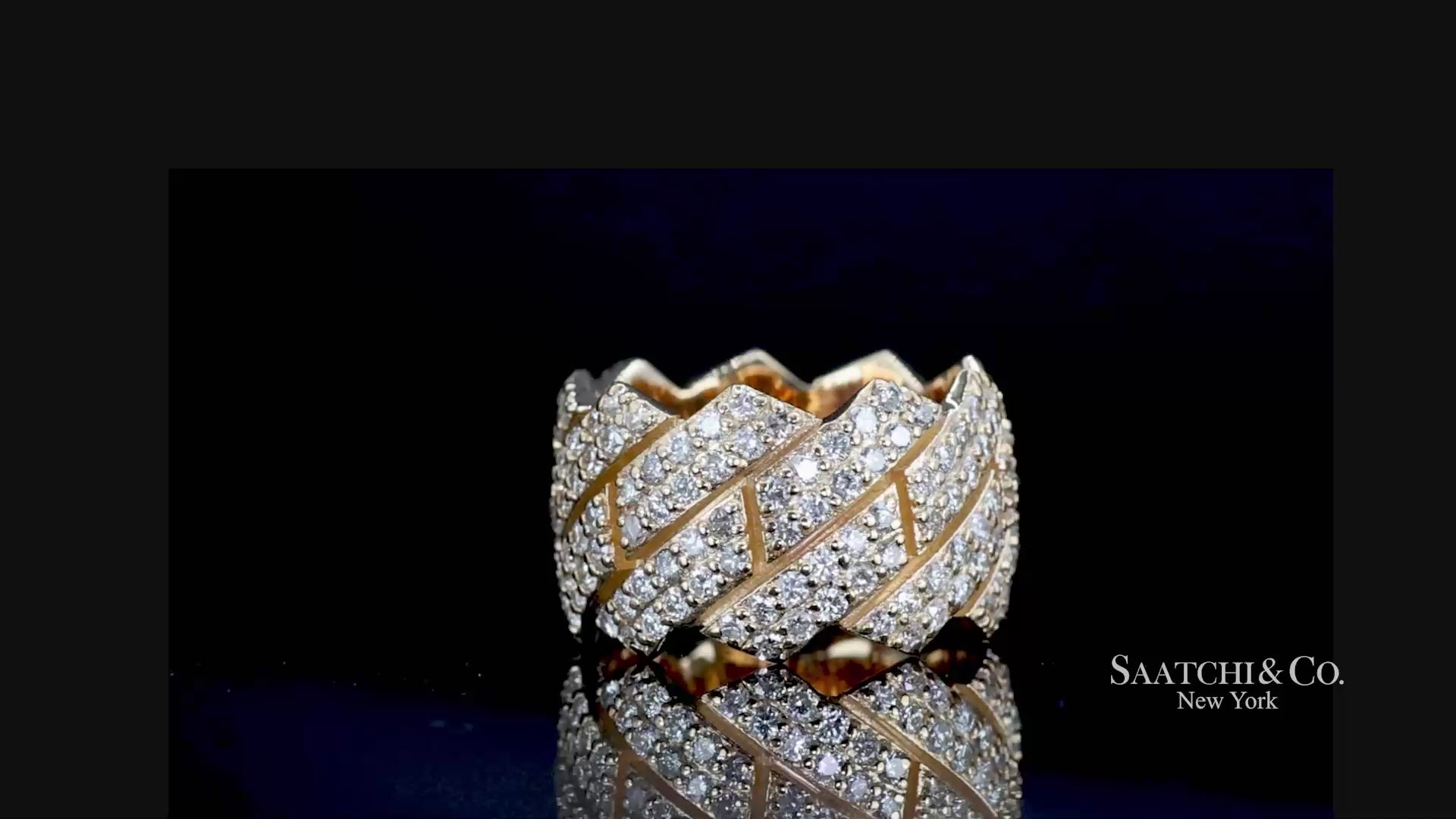 18k (750) Yellow Gold 4.50 Ct Natural Diamond Ring Band