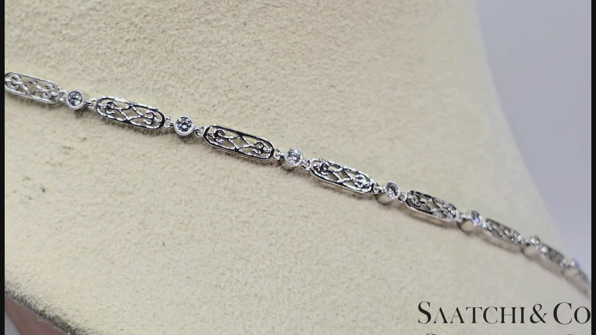 GIA Certified Diamond and Natural Sapphire in Platinum 950 Elegant Necklace