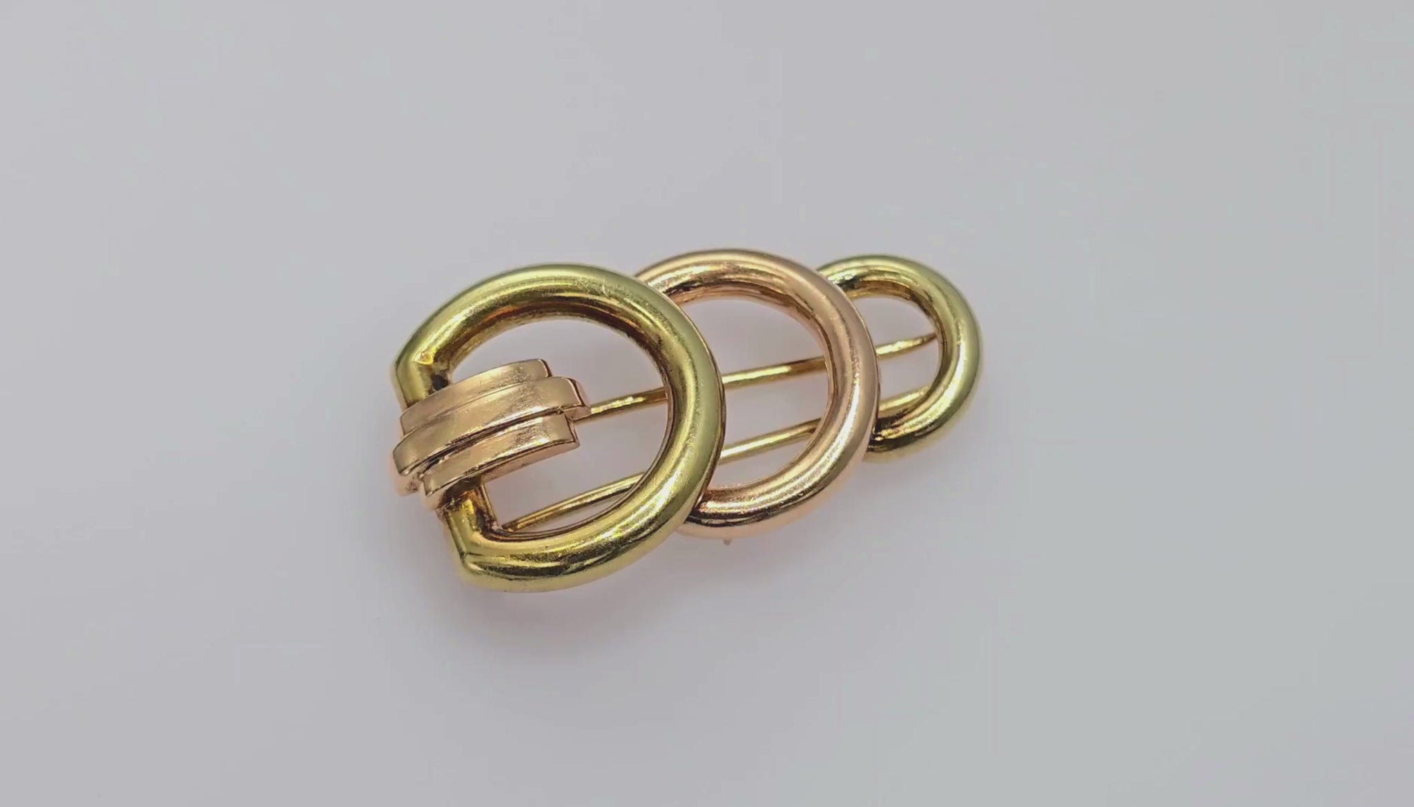 14k (585) Yellow and Rose Gold Vinatge Brooch / Pin
