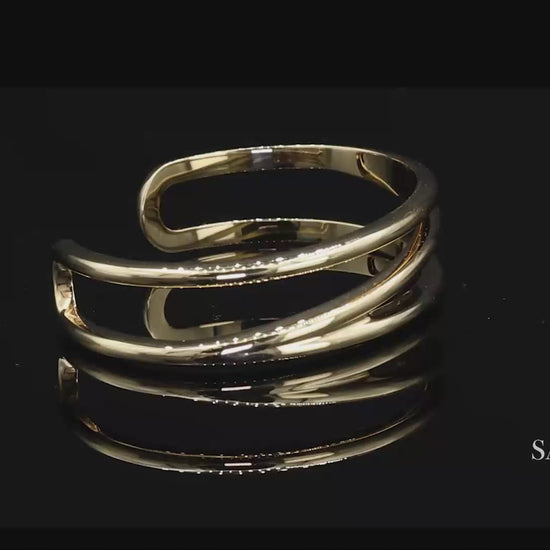 Tiffany & Co. Yellow Gold Zigzag Cuff Bracelet 18k Yellow Gold
