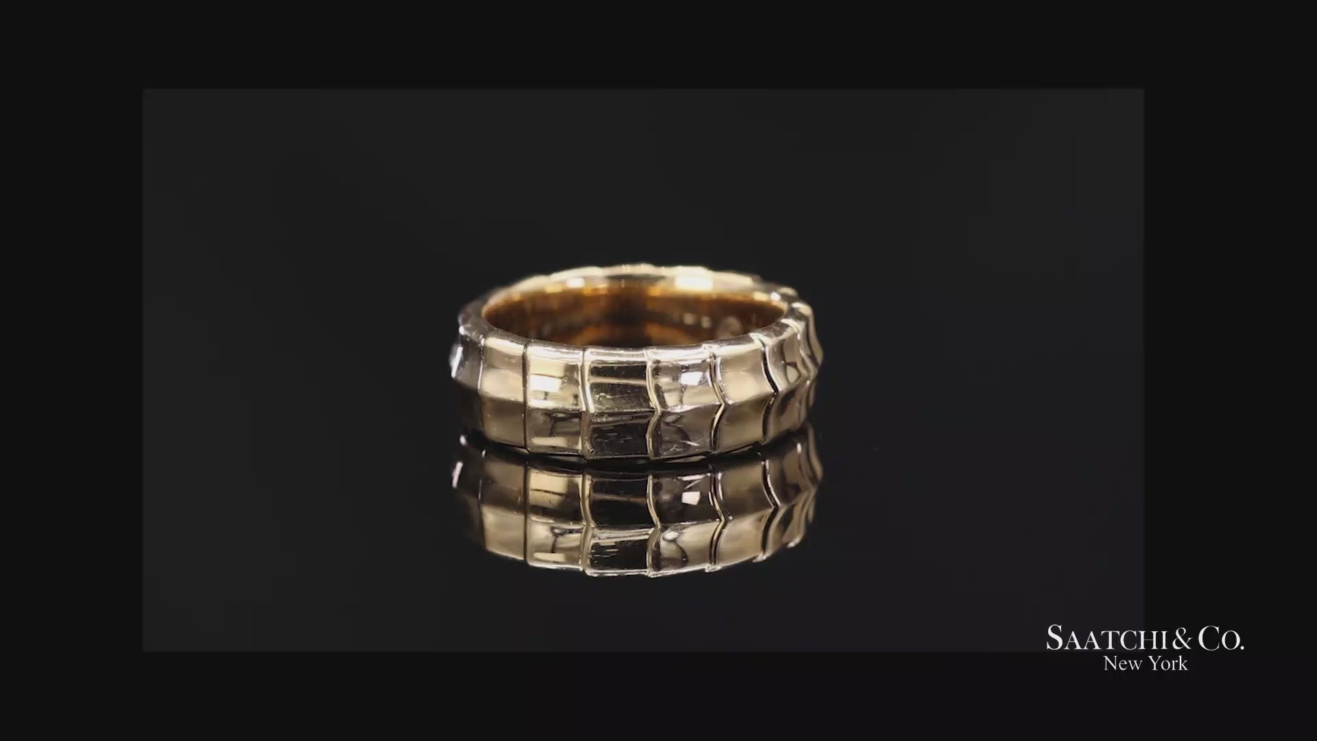 18K (750) Solid Yellow Gold David Yurman Armory Band Ring