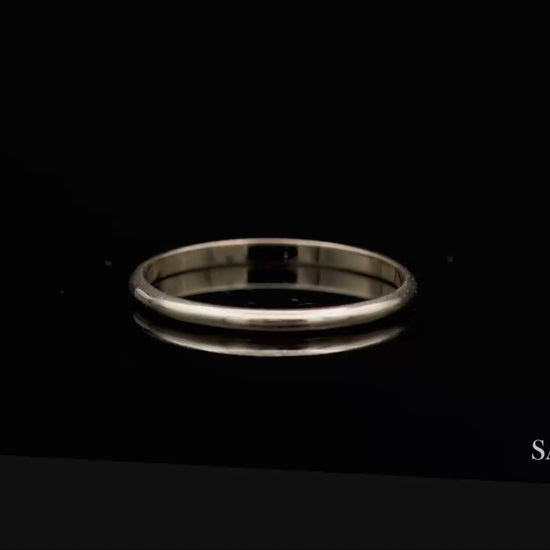 18K(750) Solid Yellow Gold Band Ring