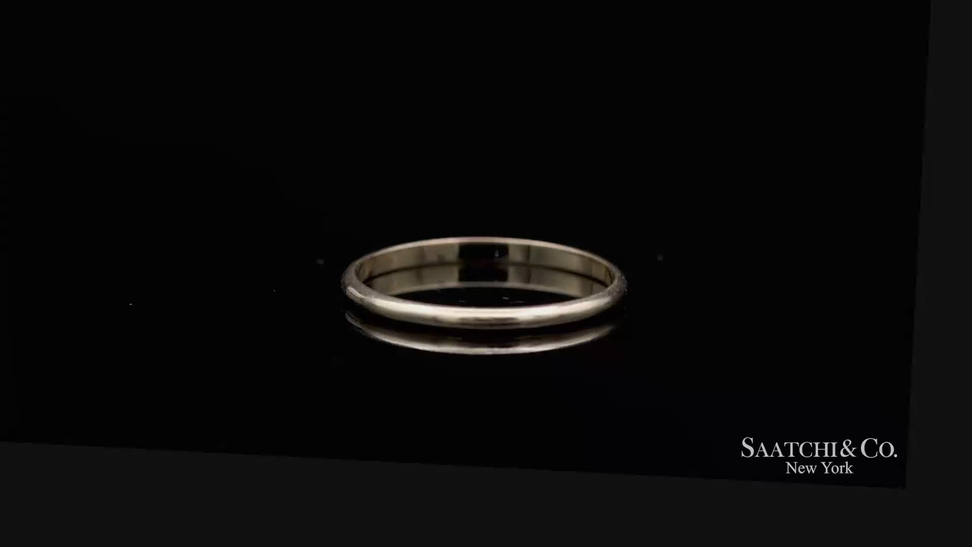 18K(750) Solid Yellow Gold Band Ring