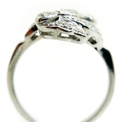 Vintage Platinum and Diamond Ring