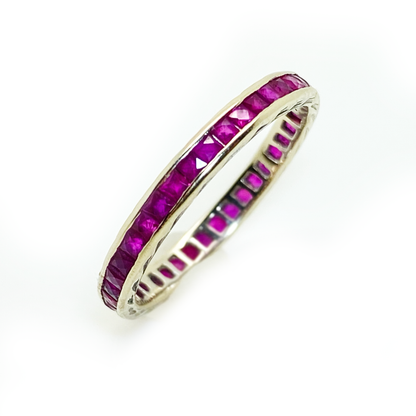 14K Eternity Ruby Ring