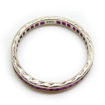 14K Eternity Ruby Ring